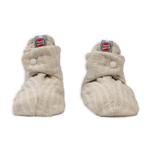 [464872] Lodger | Babyslofjes Slipper Seersucker Katoen Birch 0-3m
