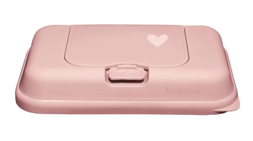 [470815] FunkyBox | Box vr Vochtige Doekjes Little Heart Pale Pink 13x9x22cm