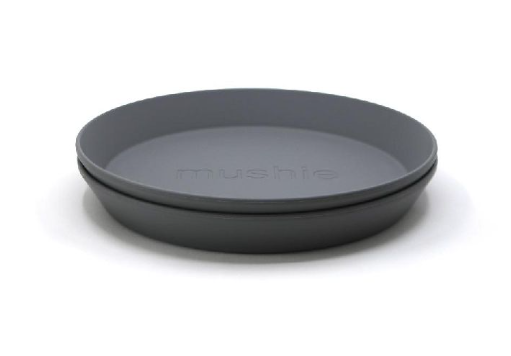 [396256] Mushie | Plat Bord Smoke PP Grijs 2-pack