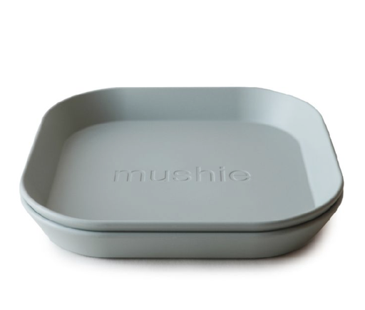 [398820] Mushie | Plat Bord PP Square Sage 2-pack