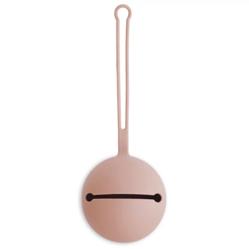 [401005] Mushie | Fopspeenhouder Blush Silicone Roze