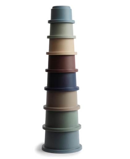 [409377] Mushie | Stapelpyramide Stacking Cups Forest +0m