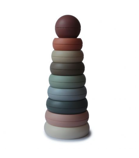[409384] Mushie | Stapelpyramide Ringtower Original Multi +0M