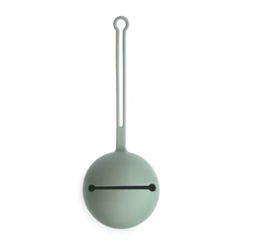 [409387] FOPSPEENHOUDER, cambridge blue, blauw, uni, silicone, met bevestigingsclip, vr 2 fopspe(e)n(en)
