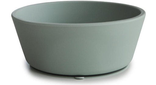 [409406] KOM, Bowl, rond, cambridge blue, blauw, uni, silicone, met zuignap, 1 stuk(s), bord