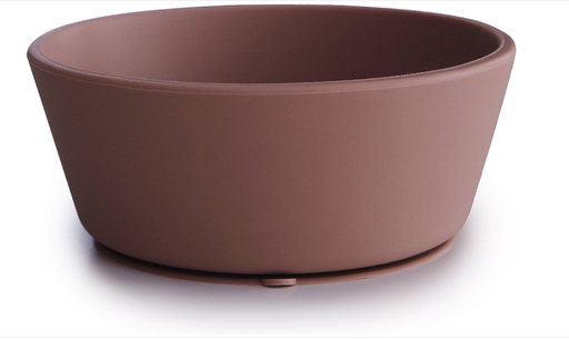 [409472] Mushie | Kom met Zuignap Bowl Silicone Cloudy Mauve  