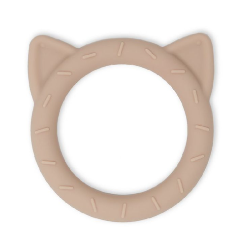 [409481] Mushie | Bijtring Teether Cat Blush Siliconen Roze +0m