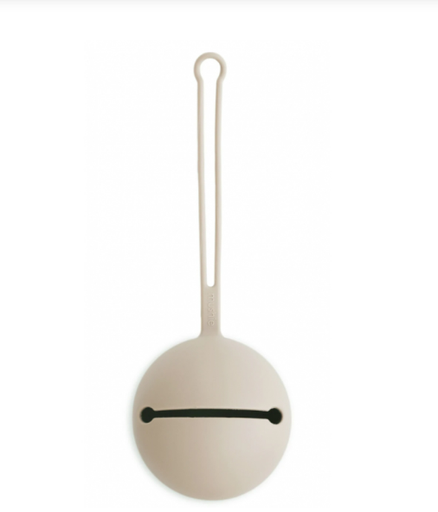 [429126] Mushie | Fopspeenhouder Shifting Sand Siliconen Ecru