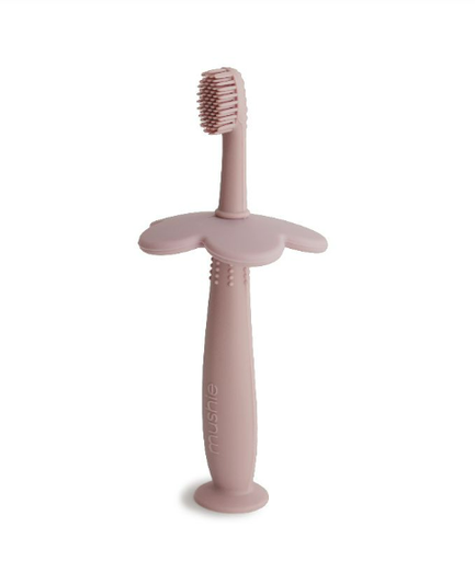 [429129] Mushie | Tandenborstel Flower Blush Roze Siliconen Roze
