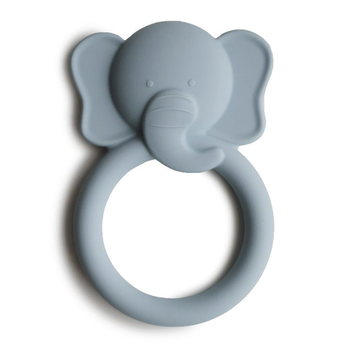 [429318] Mushie | Bijtring Teether Elephant Cloud Siliconen Blauw +0m