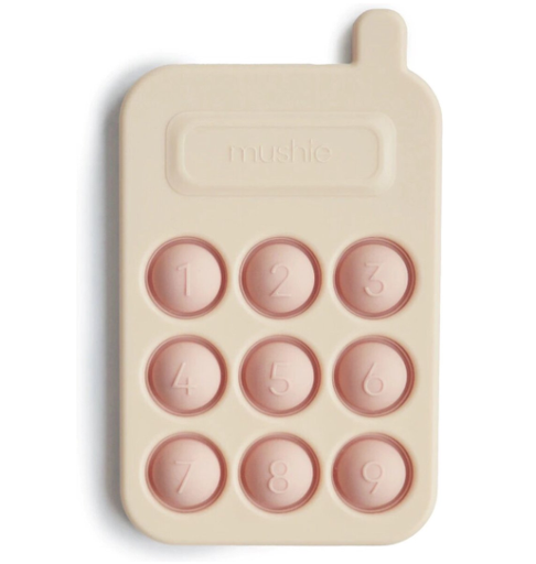 [429327] Mushie | Educatief Speelgoed Press Toy Phone Siliconen/Kunststof Blush Roze