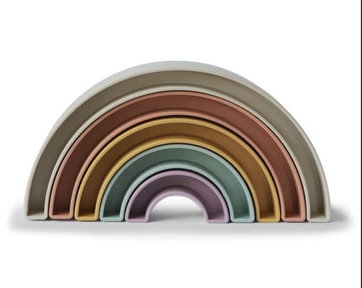 [431349] Mushie | Stapelpyramide Rainbow Tropical 