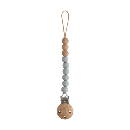 [441738] Mushie | Fopspeenketting Eva Stone Siliconen/Hout