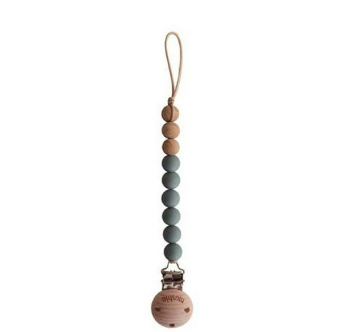 [441745] Mushie | Fopspeenketting Eva Dried Thyme Siliconen/Hout