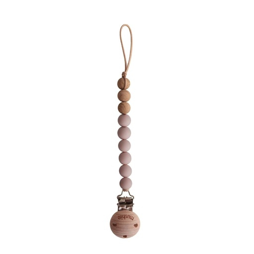 [441747] Mushie | Fopspeenketting Eva Blush Siliconen/Hout