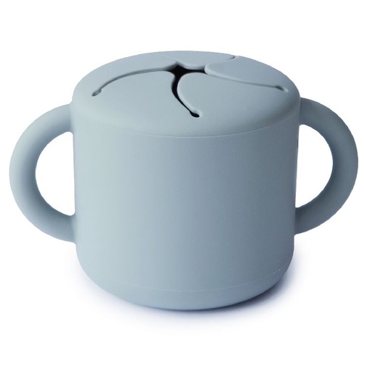 [451737] Mushie | Snack Cup Powder Blue Silicone Blauw 400ml