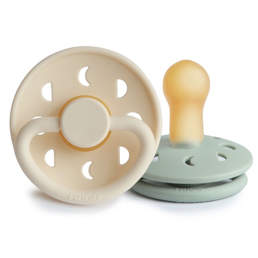 [451788] Frigg | Fopspeen Moon Cream/Sage Latex Ortho/Physio T2 6-18m 2-pack