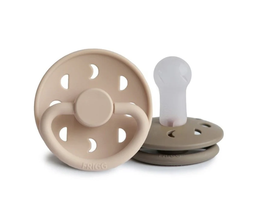 [451832] Frigg | Fopspeen Moon Ortho/Physio Siliconen Speen Croissant/Portobello T2 6-18M 2-pack
