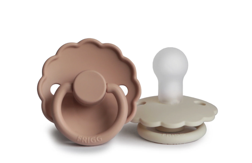 [451874] FOPSPEEN, Daisy, 6-18m, o/p, sil, blush/ cream, siliconen speen, ortho/physio, T2, 2 stuk(s)