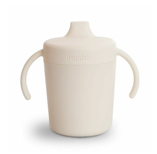 [466445] Mushie | Drinkbeker Training Sippy Cup Ivory PP Off White