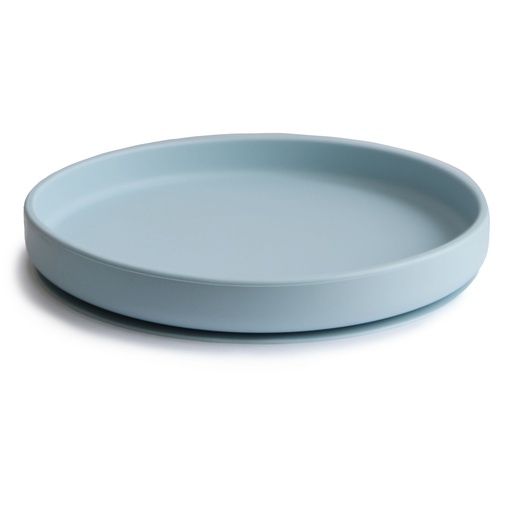 [466453] Mushie | Plat Bord Silicone met Zuignap Powder Blue