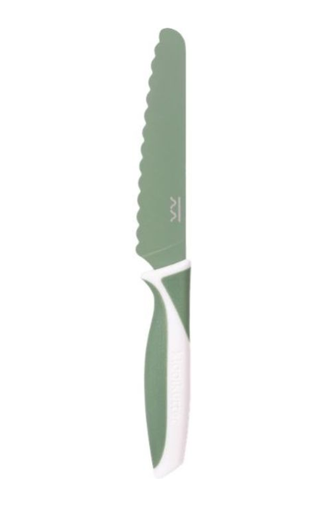 [448159] MES, Kiddikutter Knife For Kids, kiwi, groen, uni, van 36 maand, Cuts Food Not Fingers, bestek
