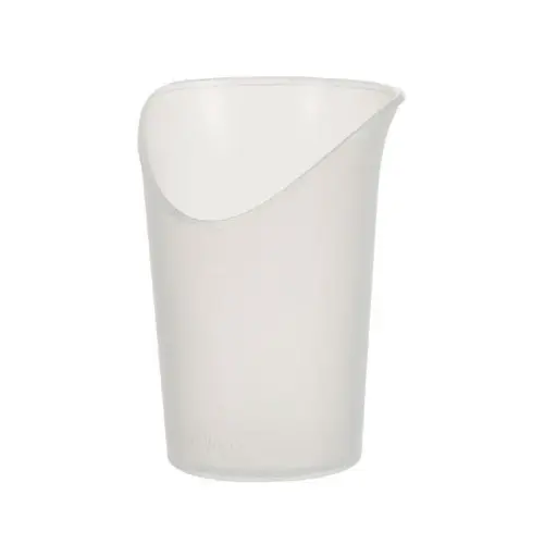 [158902] DRINKBEKER, 250 ml, Oefenbeker, wit, uni, kunststof, 1 stuk(s), met neusuitsparing, 2023