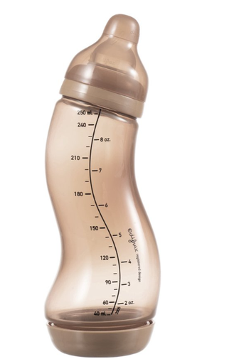 [456843] STANDAARDFLES/S-FLES, 250 ml, N, cara caramel, Basic, Natural, silic speen/1 gaatje, 0m+, 1 stuk(s), fles, 2023