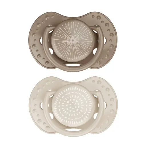 [482820] Difrax | Fopspeen Lovi Collection Harmony Ortho/Physio Creme/Light Brow Dynamic 6-18m