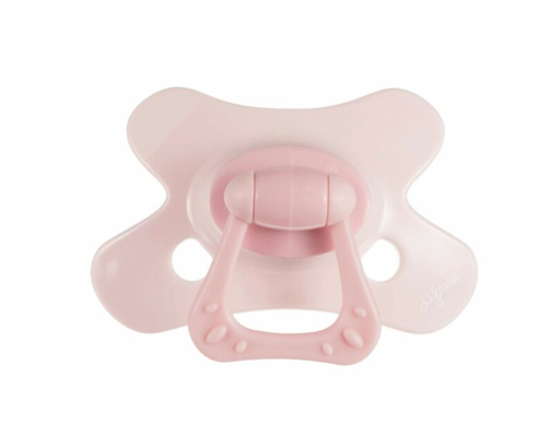 [482850] Difrax | Fopspeen Natural Pink Opal Special Edition Ortho/Physio Roze +20m