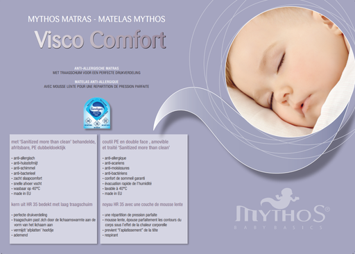 [222059] Mythos | Matras Viscose Comfort Babybed 70x140cm 