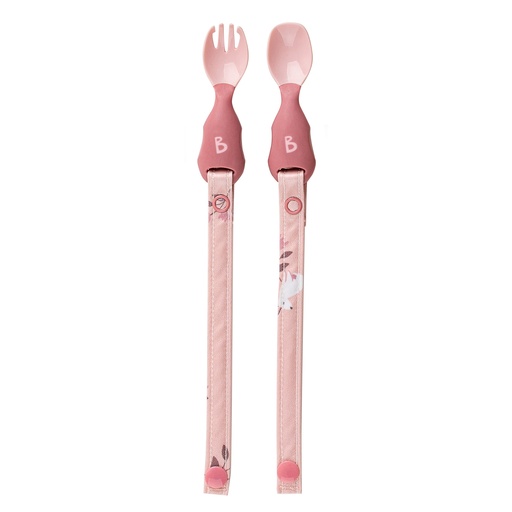 [477699] Bibado | Bestek Lepel/Vork Blush 2-pack