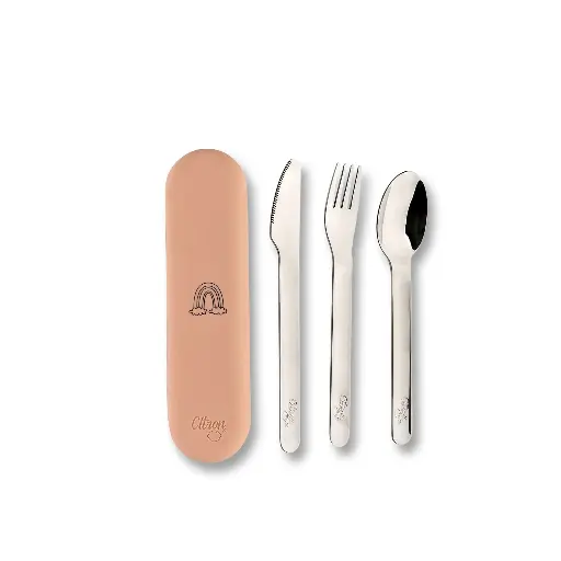 [470669] Citron | Bestek Lepel/Vork/Mes Blush Pink 3-pack