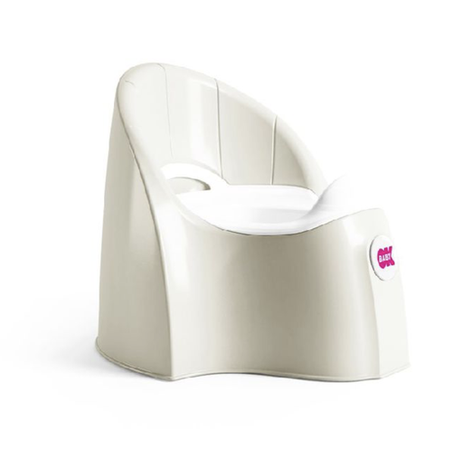 [435481] Ok Baby | Wc-Potje Pasha met Rug Ecru