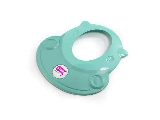 [456513] Ok Baby | Haarwasring Hippo Sky Blue Zachte Rubberen Rand vr Rond het Hoofdje