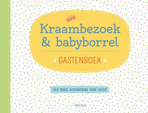[97476] Deltas | Boek Gastenboek vr Kraamvisite en Babyborrel