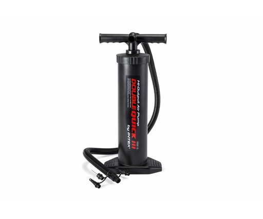 [49857] Intex | Luchtpomp Double Quick III Hand Pump Handpomp Accordeonslang met 4 Mondstukken 48 cm