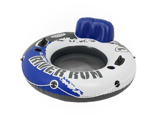 [120881] Intex | Watermatras River Run Rugsteun/Bekerhouders/ Handvaten Wit/Blauw 135cm