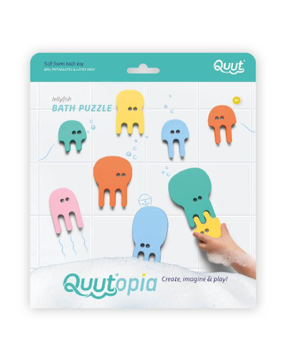 [364870] BADSPEELGOED, Bath Puzzle, Jellyfish, multikleur, uni, kunststof, vanaf 36 maanden