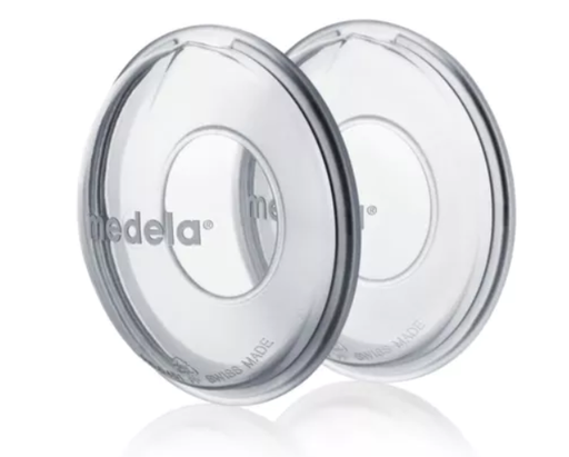 [356158] Medela | Lekschalen Siliconen vr Opvangen van Lekkende Melk van de Andere Borst bij Borstvoeding Transparant 2-pack