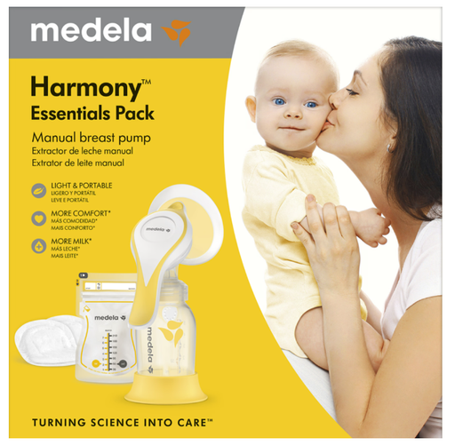 [398968] BORSTPOMP, manueel, Harmony, incl. fles: 1 x 150 ml, incl. PersonalFit Flex M borstschild maat 24 mm