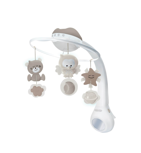 [287253] Infantino | Muziekmobiel Musical 3in1 Projector Grey Mobile Uil/Beer/Ster