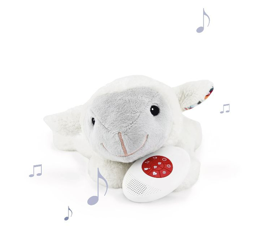 [302944] Zazu | Slaapknuffel Liz The Lamb Wit/Grijs H15 cm +0m