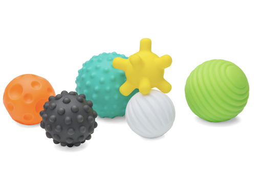 [304690] Infantino | Bal Textured Multi Ball Set Sensory Multikleur Kunststof +6M