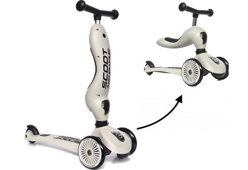 [405463] Scoot and Ride | Loopfiets Loopauto Highwaykick 1 Ash Grijs