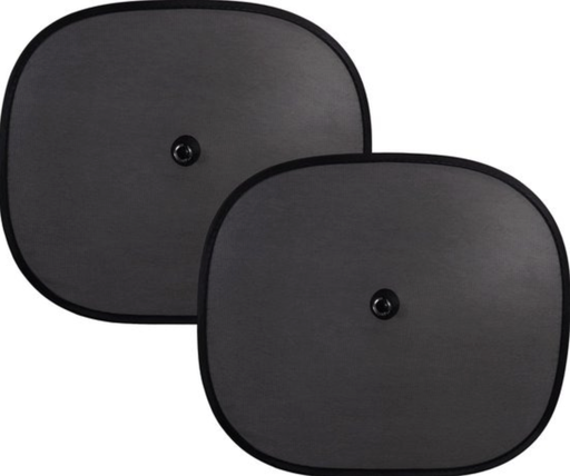 [454782] Ding | Zonnescherm Sun Shades vr Zijraam met Zuignappen Zwart 2-pack