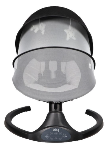 [473062] RELAX, Swing Hugg, dark grey, grijs, tot 8kg, max 9 kg, schommelstand, speelboog, + zonnekap, met verkleink