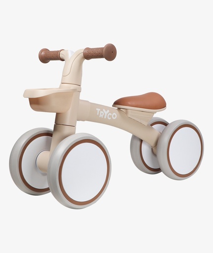 [485421] Tryco | Loopfiets/Auto First Bike Luna Offwhite Kunstof +12M 57x28x39cm 