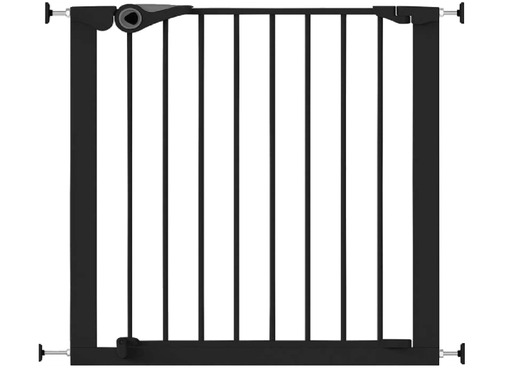 [302034] Noma | Deurhek Klemhek Zwart Easy Fit Gate Breedte Basismodel 75cm Metaal met Drempel 