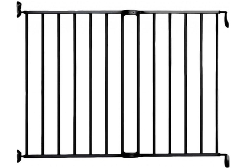 [483353] Noma | Deurhek Schroefhek Extending Metal Gate Zwart 62-101cm